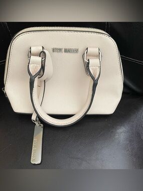 Steve Madden Mini Cream Dome Satchel
